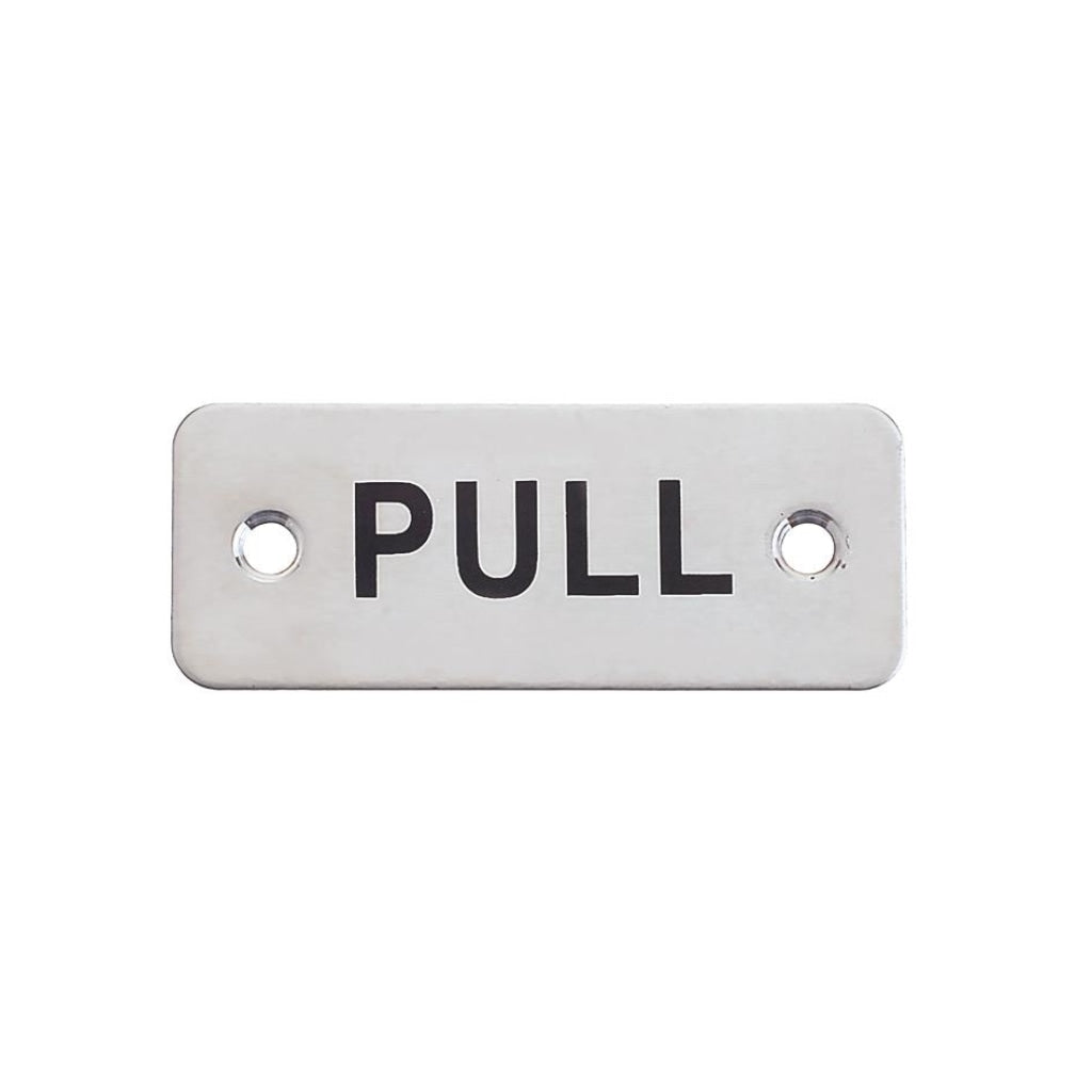 Rectangular Pull Sign - 75 x 30mm | Premier Fire Doors Premier Fire Doors