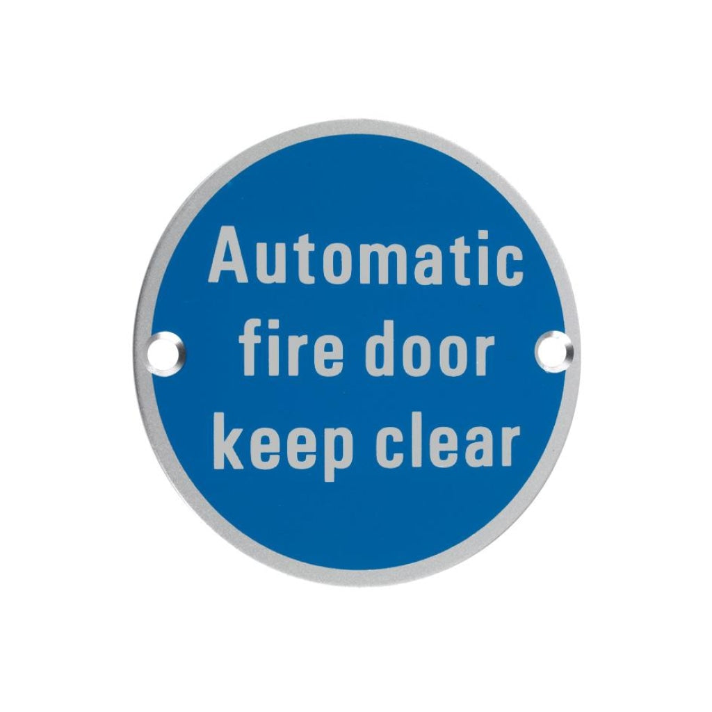 Signage - Automatic Fire Door Keep Clear | Premier Fire Doors Premier Fire Doors