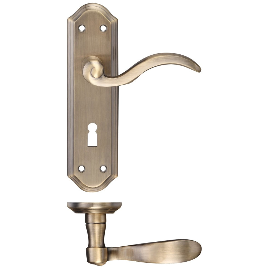 Winchester Lever Lock (57mm c/c) Furniture    180 x 48mm | Premier Fire Doors Premier Fire Doors