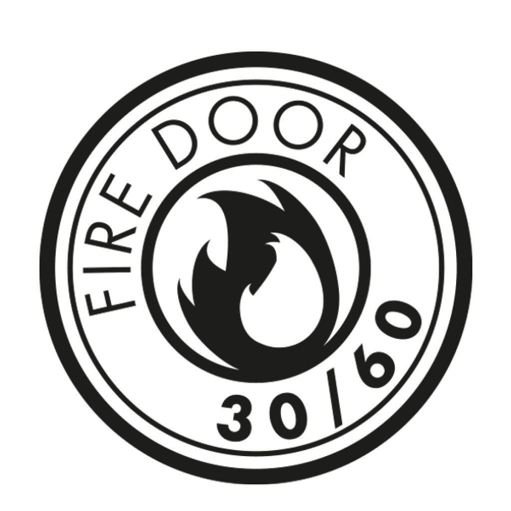 19mm Return to Door Lever on Round Rose | Premier Fire Doors Premier Fire Doors