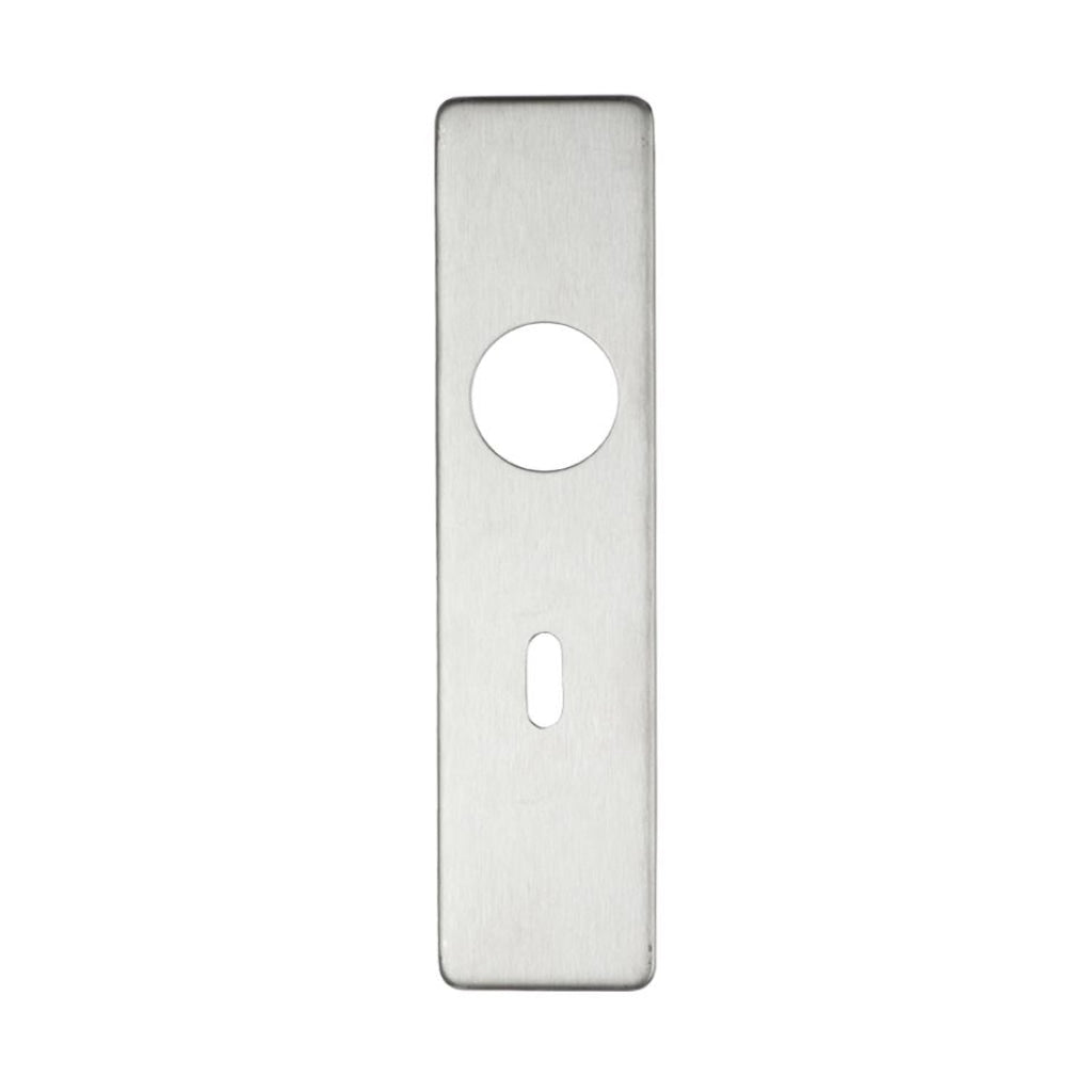 Cover plate for 19 mm RTD Lever on Short Backplate - Lock 57mm - 45mm x 180mm | Premier Fire Doors Polished Stainless Premier Fire Doors