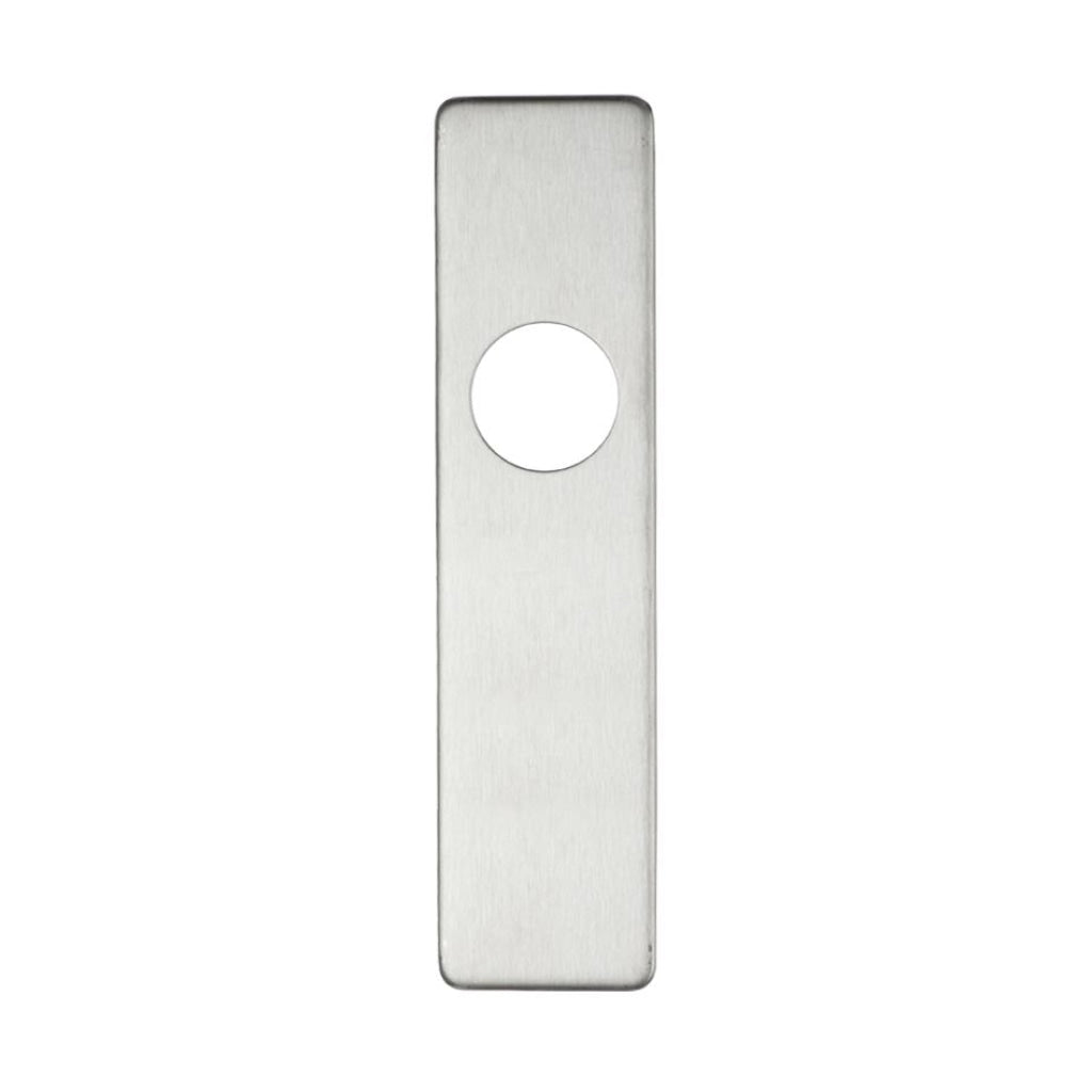 Cover plate for 19 mm RTD Lever on Short Backplate - Latch - 45mm x 180mm | Premier Fire Doors Polish Stainless Premier Fire Doors