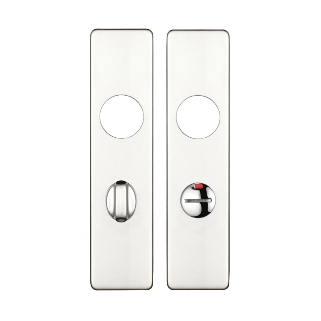 Cover plate for 19 mm RTD Lever on Short Backplate - Bathroom 57mm - 45mm x 180mm PSS | Premier Fire Doors Polished Stainless Premier Fire Doors