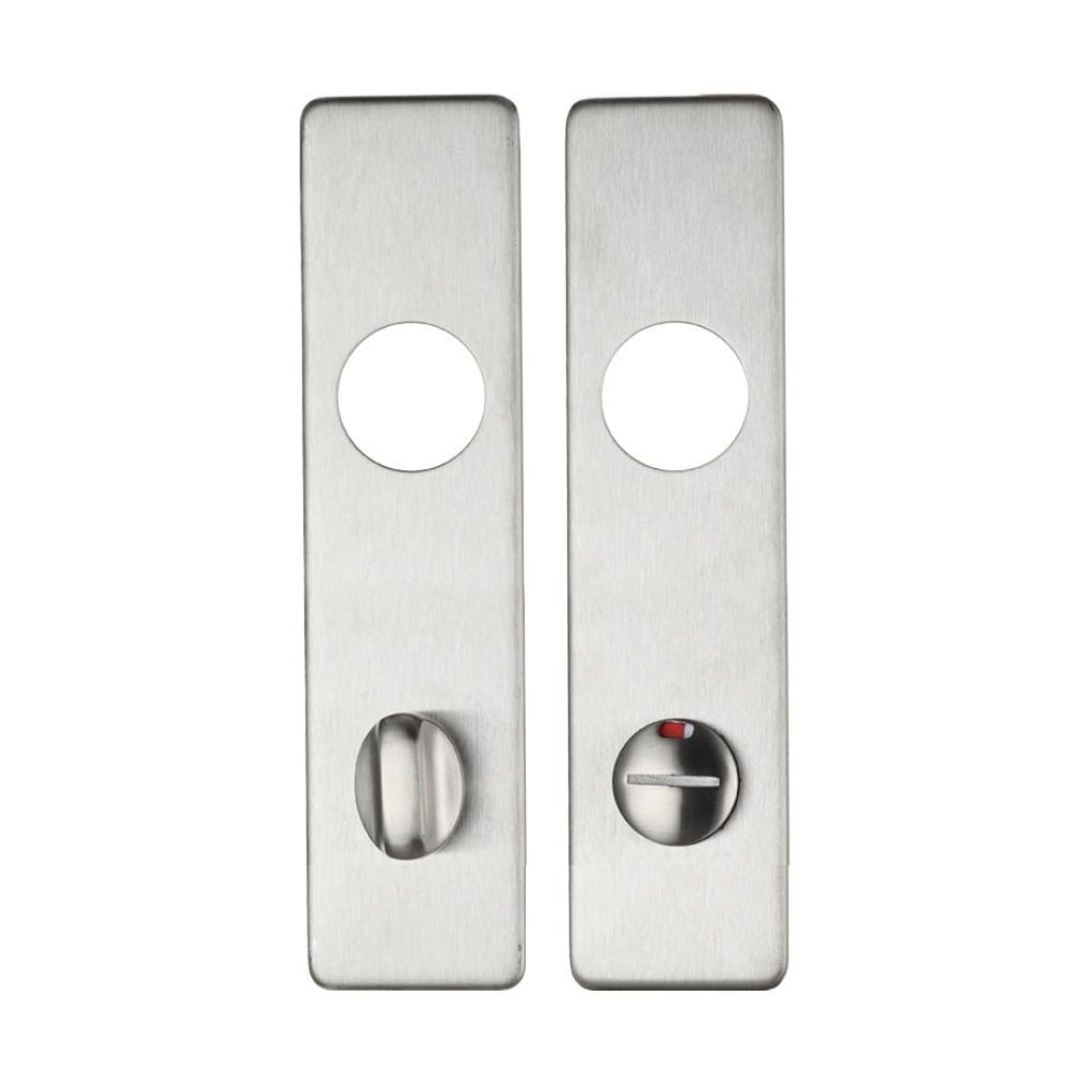 Cover plate for 19 mm RTD Lever on Short Backplate - Din Bathroom/78mm Centres - 45mm x 180mm | Premier Fire Doors Premier Fire Doors